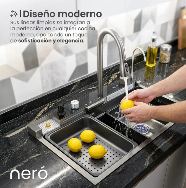 Bacha Cocina Inteligente Multifuncion Garlic