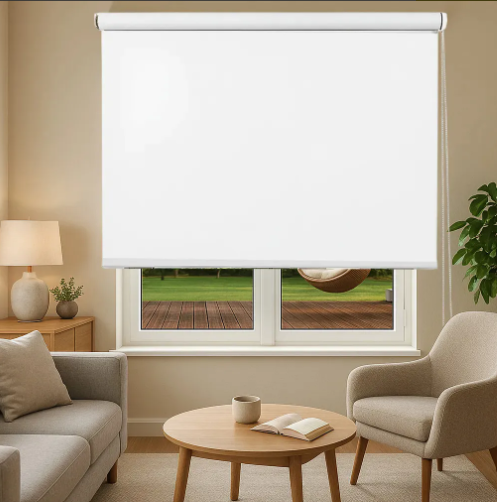 Cortina roller Blackout Shade Master de 120cm x 120cm blanco