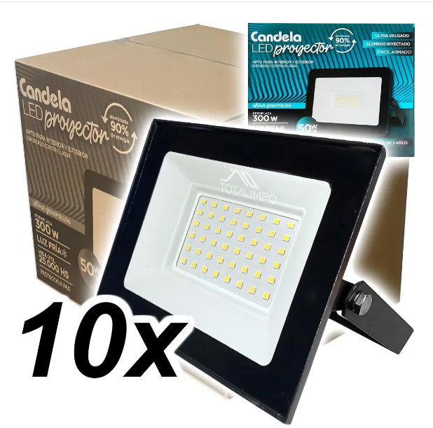 Reflectores Led Cancha 50w x10