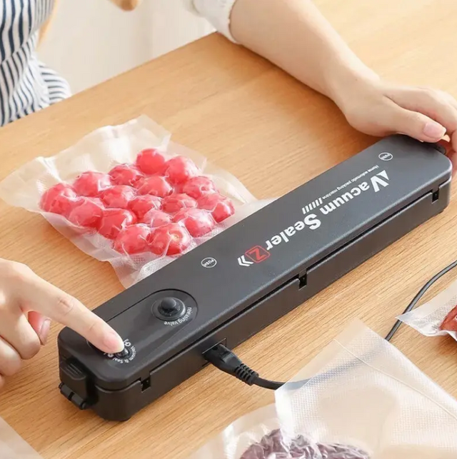 Selladora de Alimentos al Vacío Vacuum Sealer 90W 5 Bolsas Incluidas